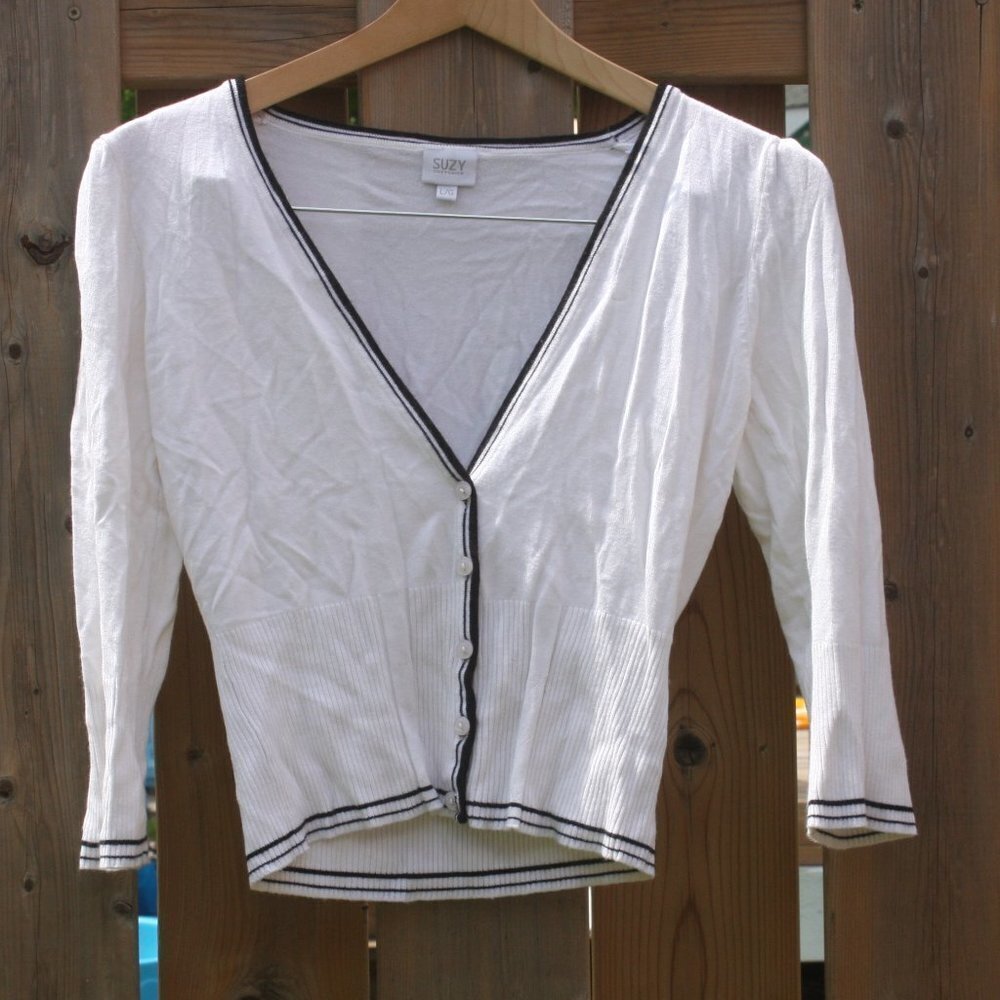 Vintage Suzy Shier CHANEL Style Cardigan Women's Large
